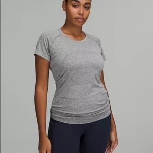 NWT Lululemon Swiftly Tech Align Light Gray Shirt